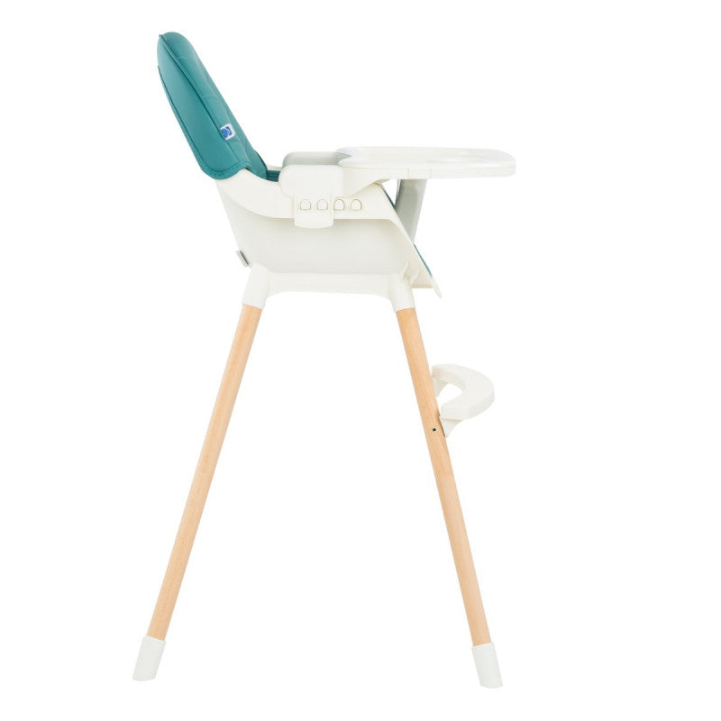kikkaboo - Seggiolone 2in1 Nutri Wood Petrol