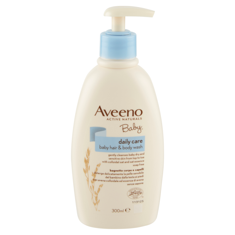 Gel de baño y champú Baby Daily Care Aveeno 300 ml