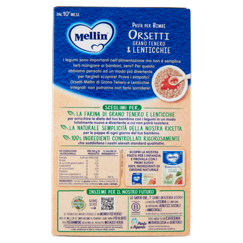 Mellin - Ositos Trigo Tierno y Lentejas