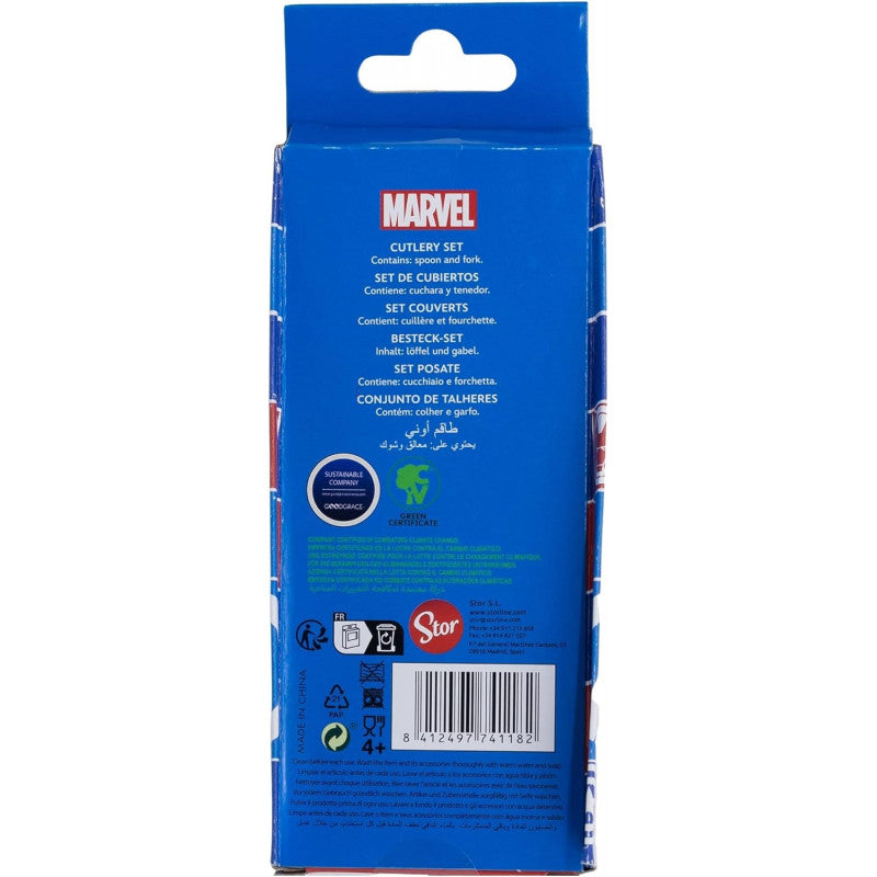 Set 2 posate in Acciaio di Avengers