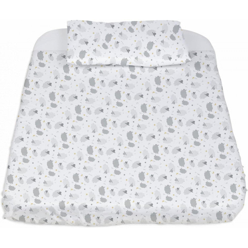 Set Para Cuna 3 Piezas Con Funda Nórdica Gris