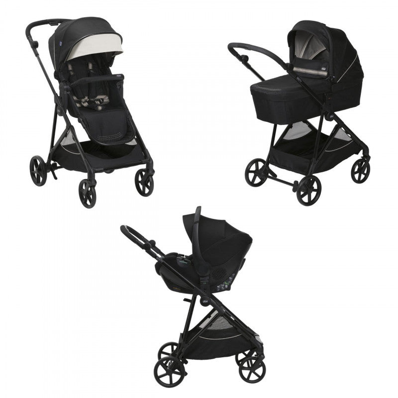 Kombikinderwagen Chicco Seety Etna Black