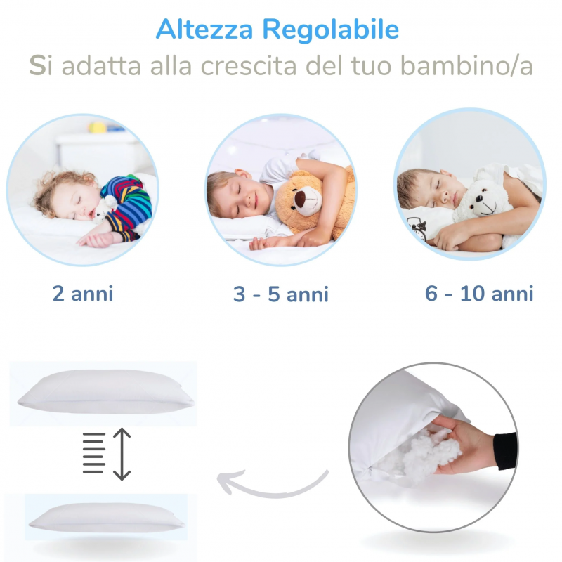 Almohada infantil con fundas antiasfixia. - 6