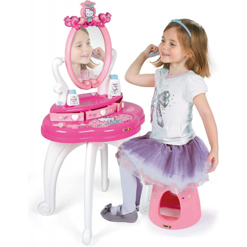 Specchiera con Sgabello Hello Kitty Con Accessori