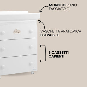 Bagnetto Fasciatoio Web Grigio - 2