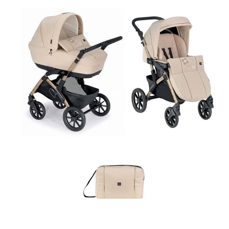 Dinamico Smart Cam - Cochecito Dúo - Beige Natura