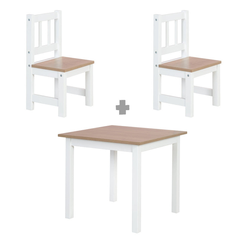 Woody Tisch- und 2-Stühle-Set