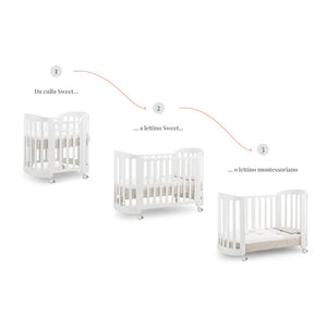 Babybetten Erbesi Sweet- Tortora - 2