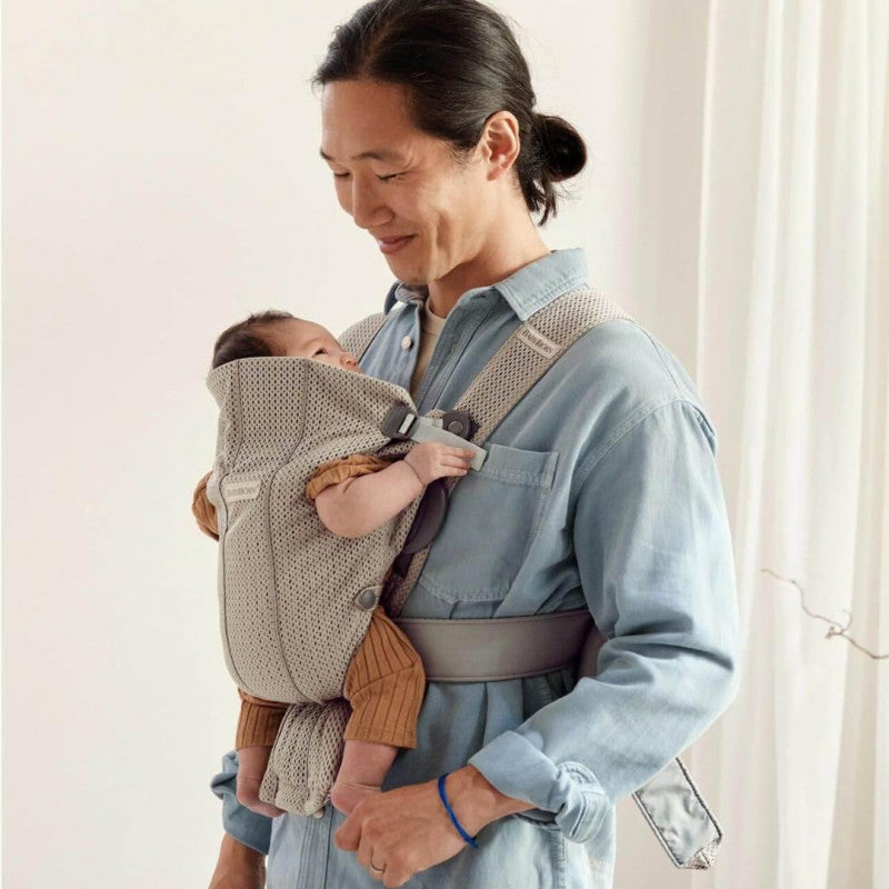 Babytragen und Rucksäcke BabyBjorn Mini Mesh 3D Grigio Beigie