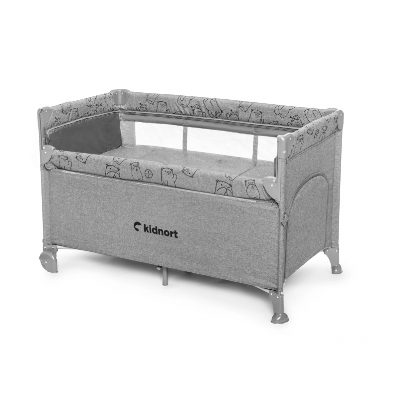 Cunas de viaje Kidnort Stugan Light Grey - 8