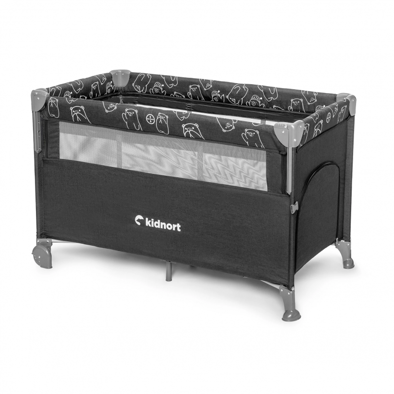 Cunas de viaje Kidnort Naste Grey