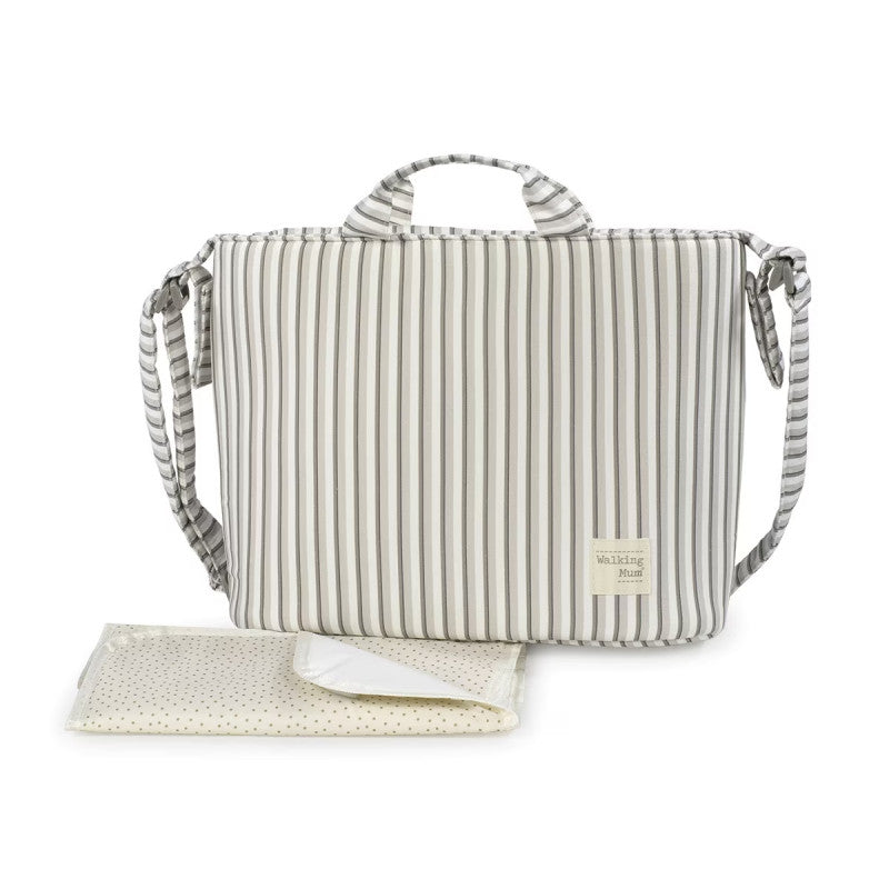 Bolso Cambiador Botton Rayas Walking Mum
