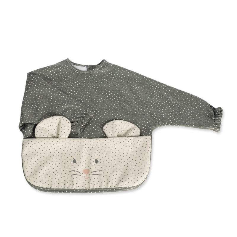 Babero de manga larga Poppy Moss