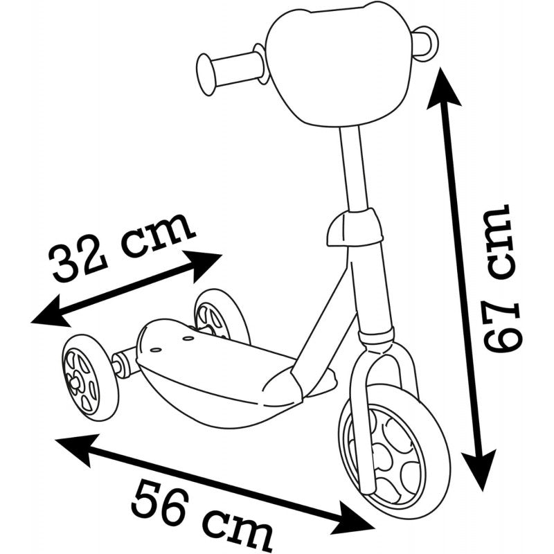 Patinete de 3 ruedas - Minnie