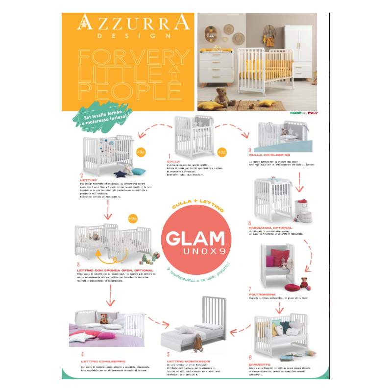 Cunas para Niños Azzurra Design Glam Avana - Glammy - 12