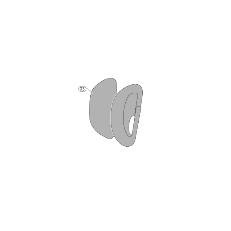 Par de Revestimientos Laterales para Inglesina Tolomeo Vulcan Black