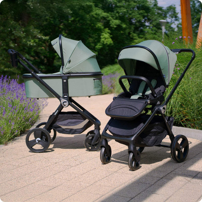 Lit bébé complet avec poussette 2 en 1 Isbjiorn Vert - 6