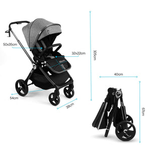 Lit bébé complet avec poussette 2 en 1 Isbjiorn Vert - 20
