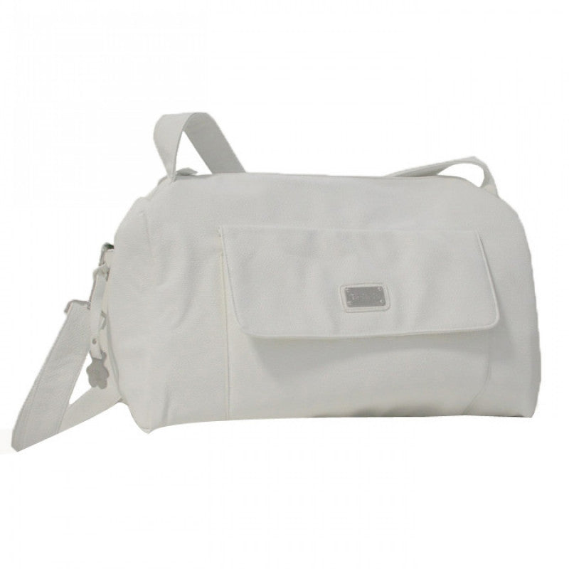 Nanan Faux Leather White Bag