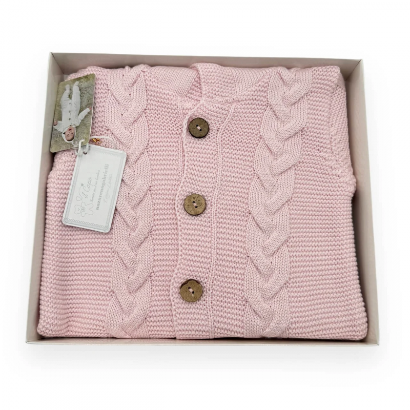 Nazzareno Gabrielli Strampler aus rosa Wolle