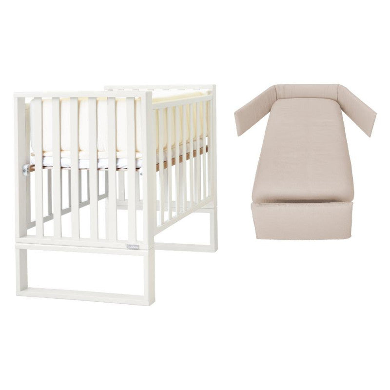 Cuna evolutiva Italbaby Infinito en blanco y arena