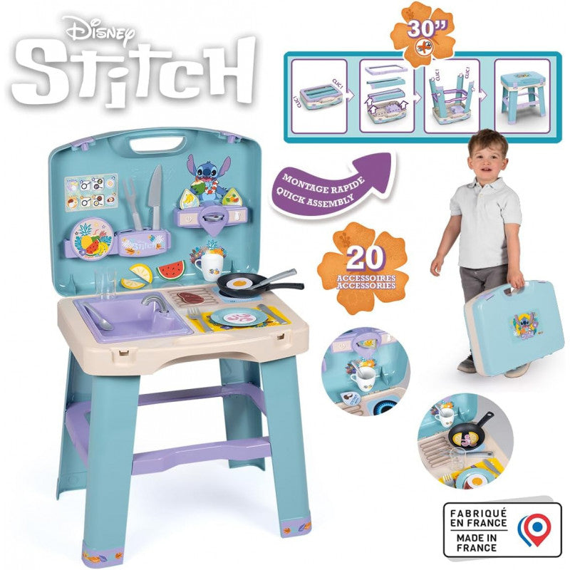 Smoby - Stitch - Küche - Faltbarer Koffer
