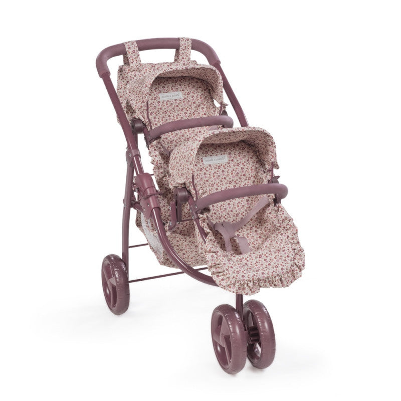 Cochecito de juguete Twins Cherry Flores