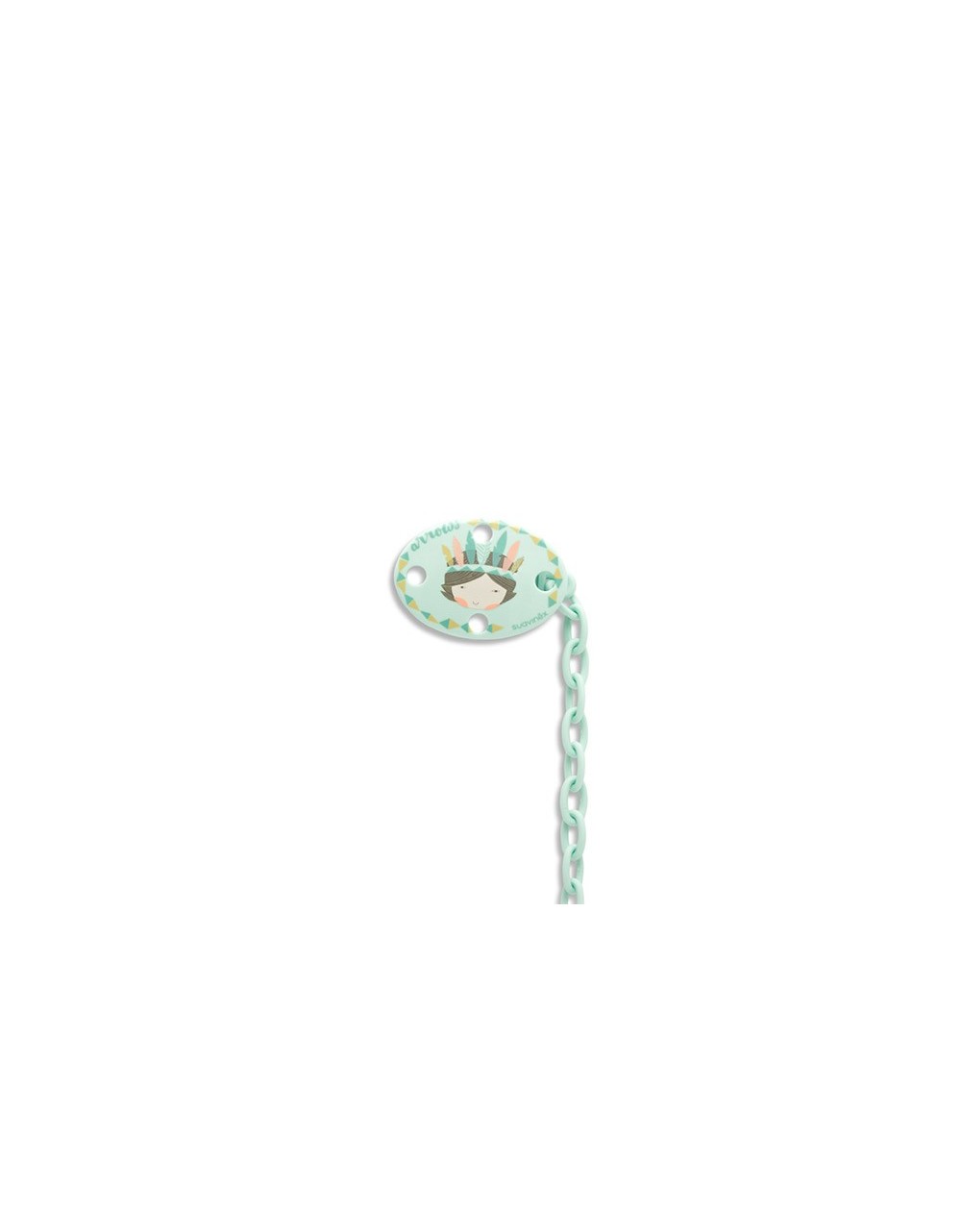 Suavinex Blue Indio Pacifier Clip