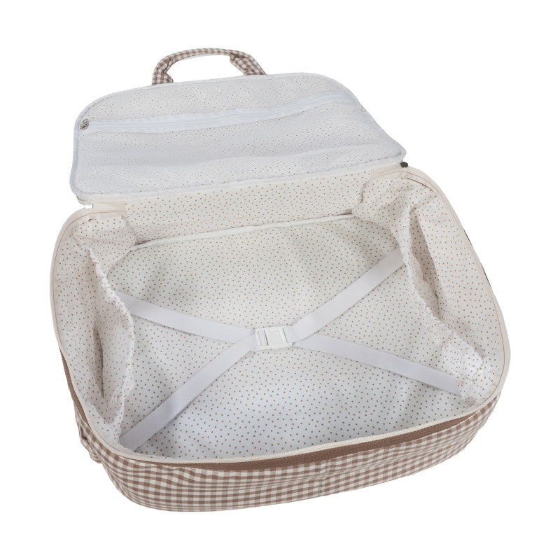 Vichy Praline Walking Mum Moka Suitcase