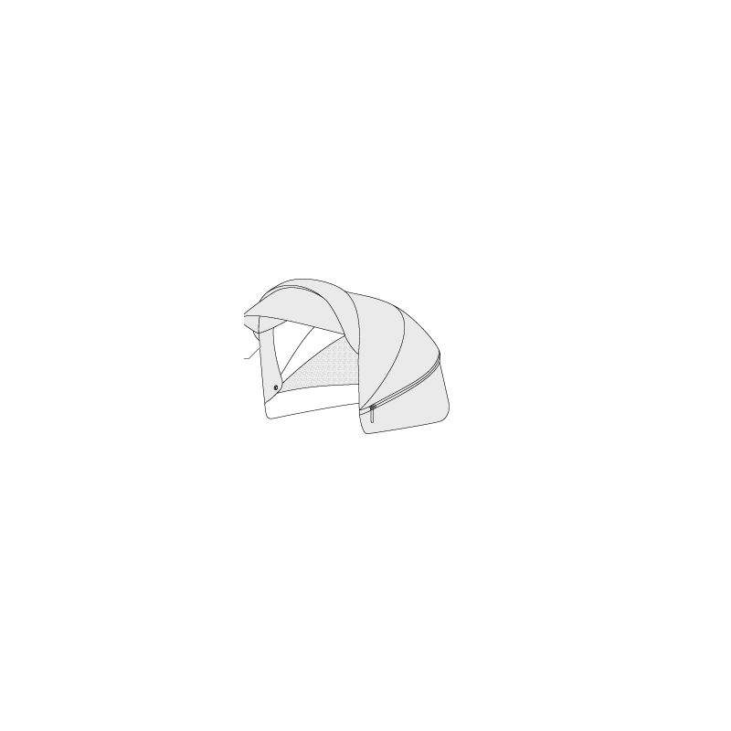 copy of Inglesina Verdeck für Babywanne Aptica Mistick Black