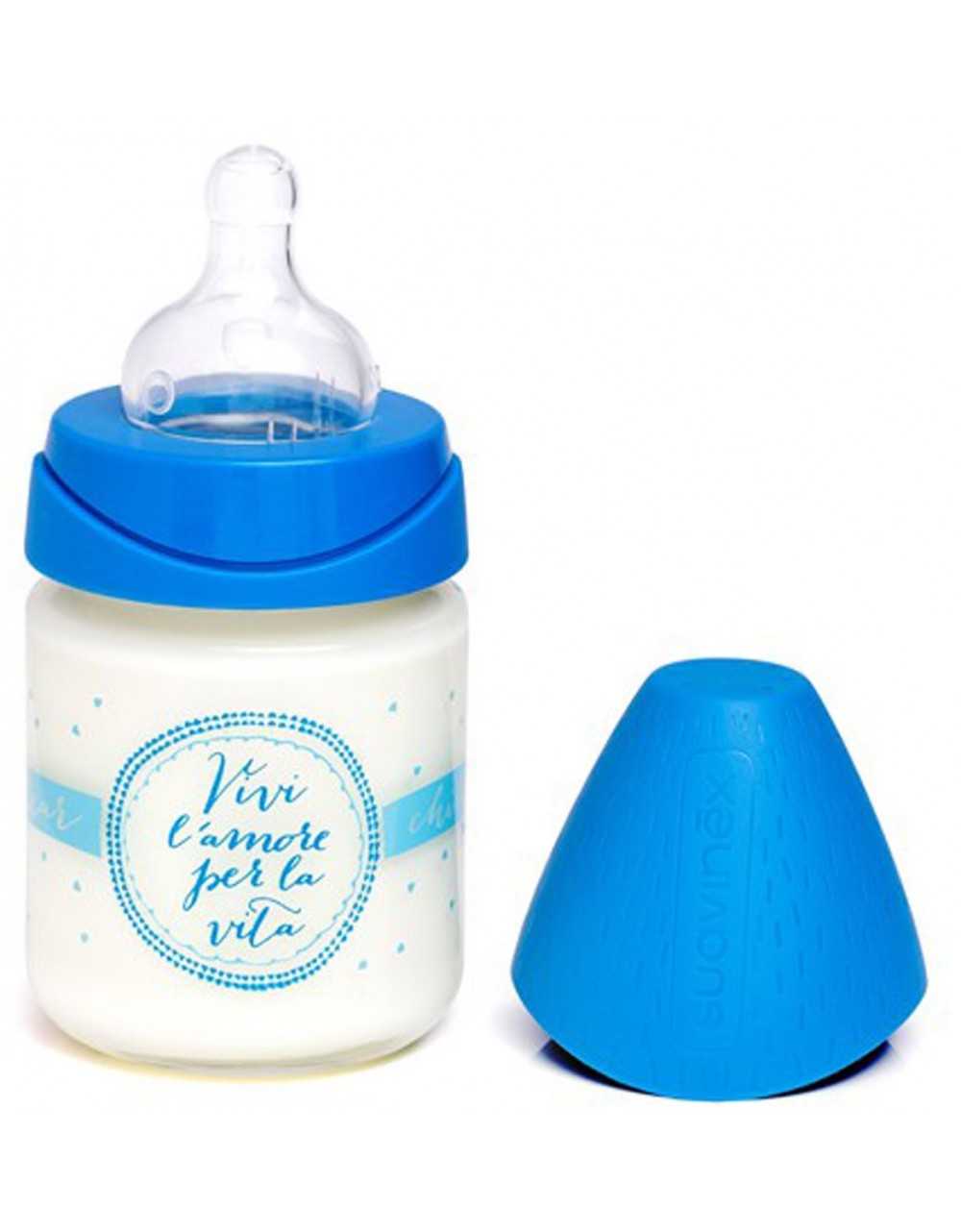 Feeding Bottle 120ml Life Blue