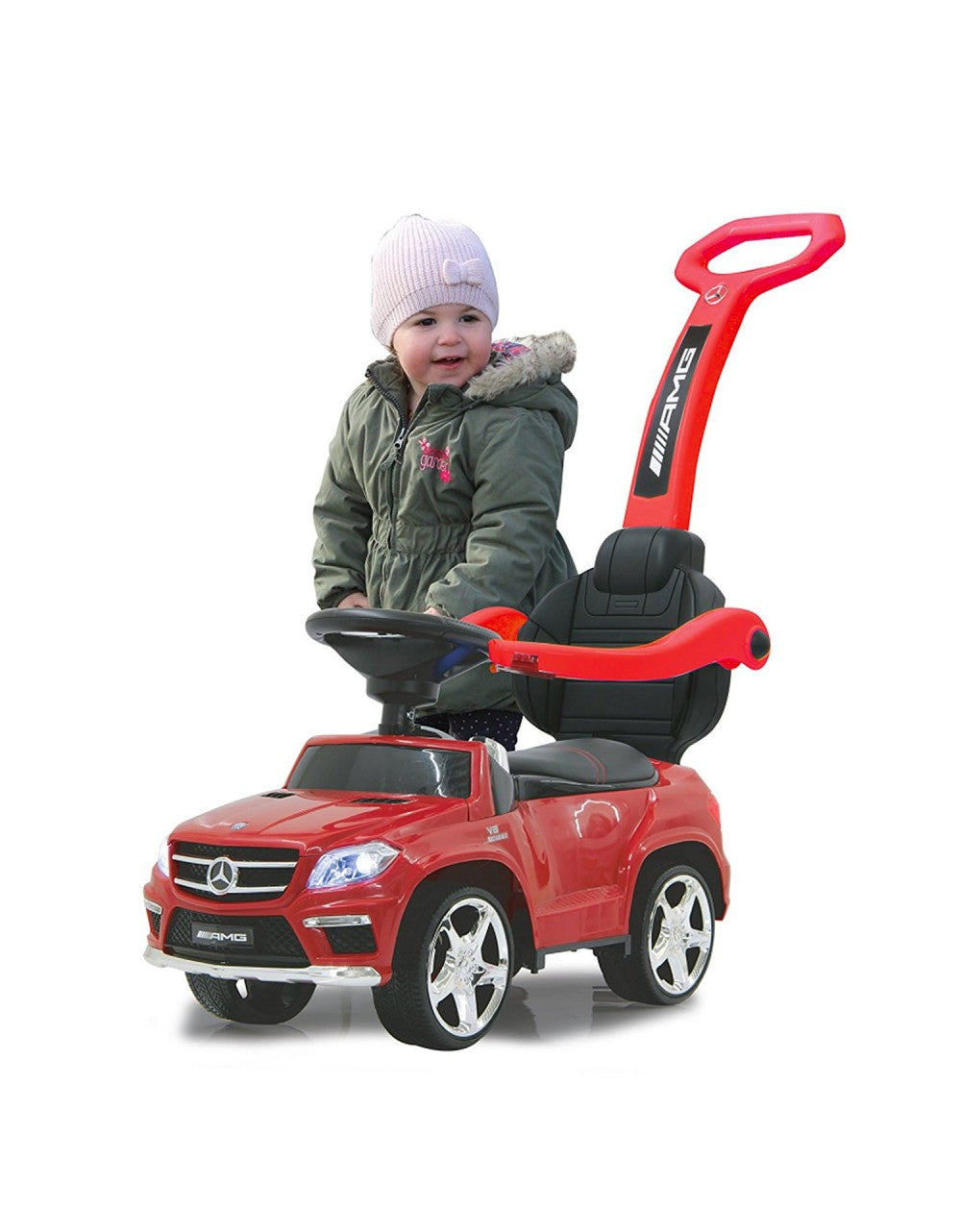 Jamara Mercedes GL63 AMG Roja con barra de empuje