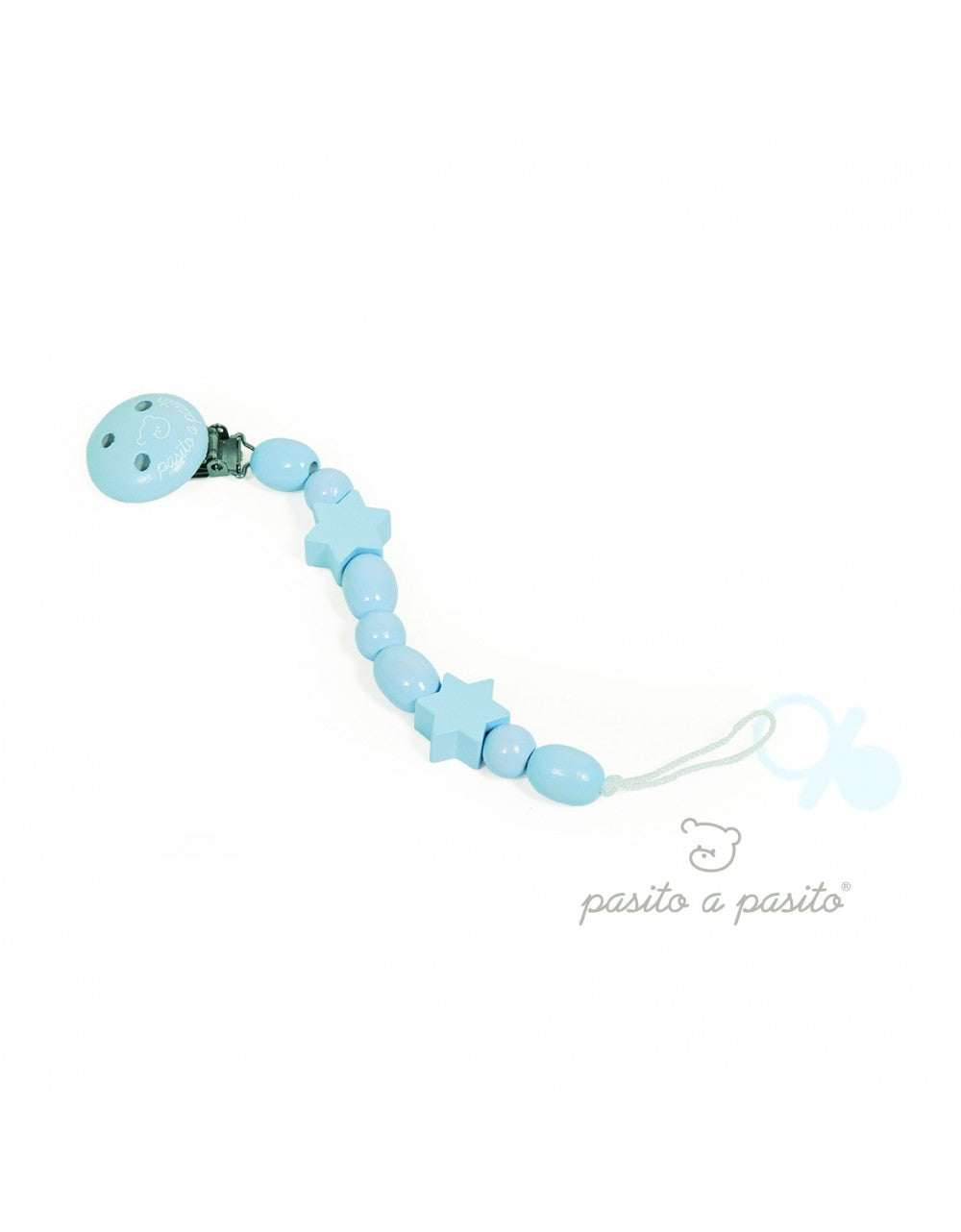 Blue Wooden Soother Holder