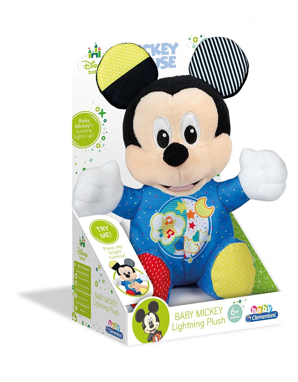 Clementoni Light-Up Plush Baby Mickey