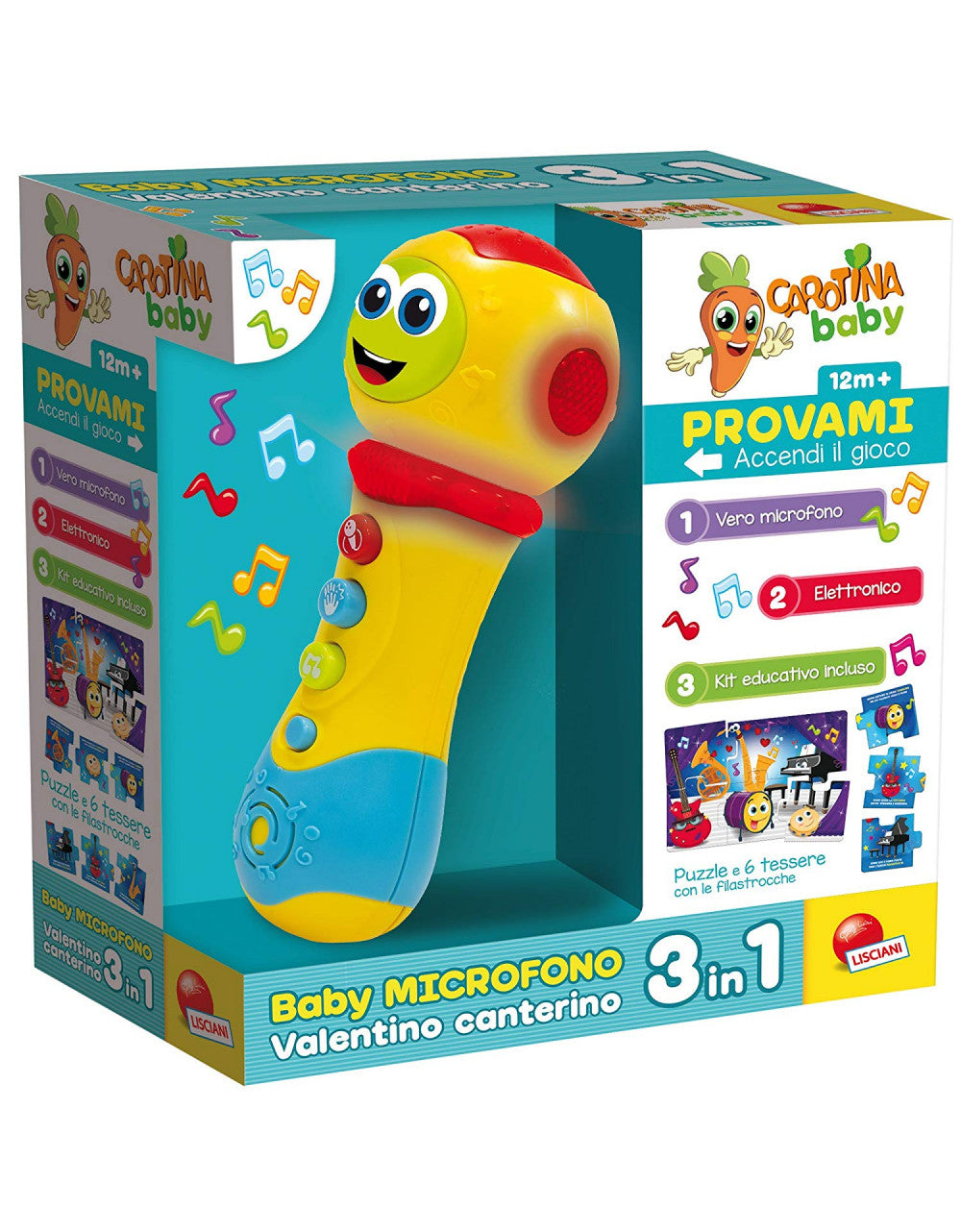 Carotina Baby Microfono Valentino 3 in 1