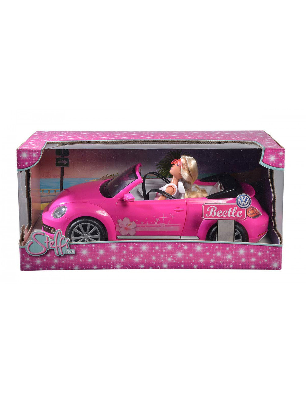 Steffi Love con auto Cabriolet