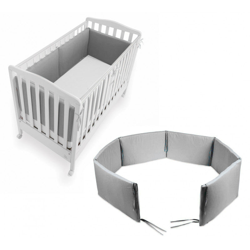 Cot Bumper Grey