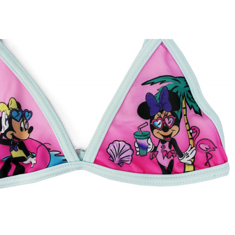 Costume Bikini Minnie Azzurro - 7/8 Anni