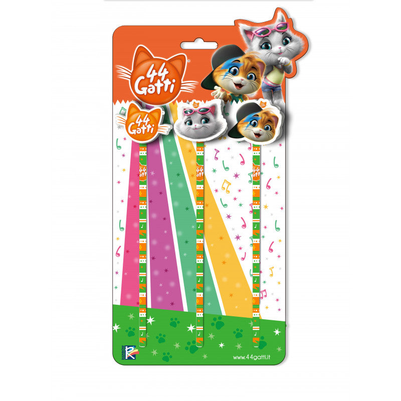 Set 3 Stifte mit Gummi - 44 Cats