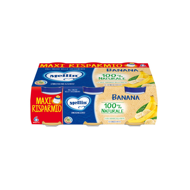 Plátano Homogeneizado Mellin - 6 x 100 g