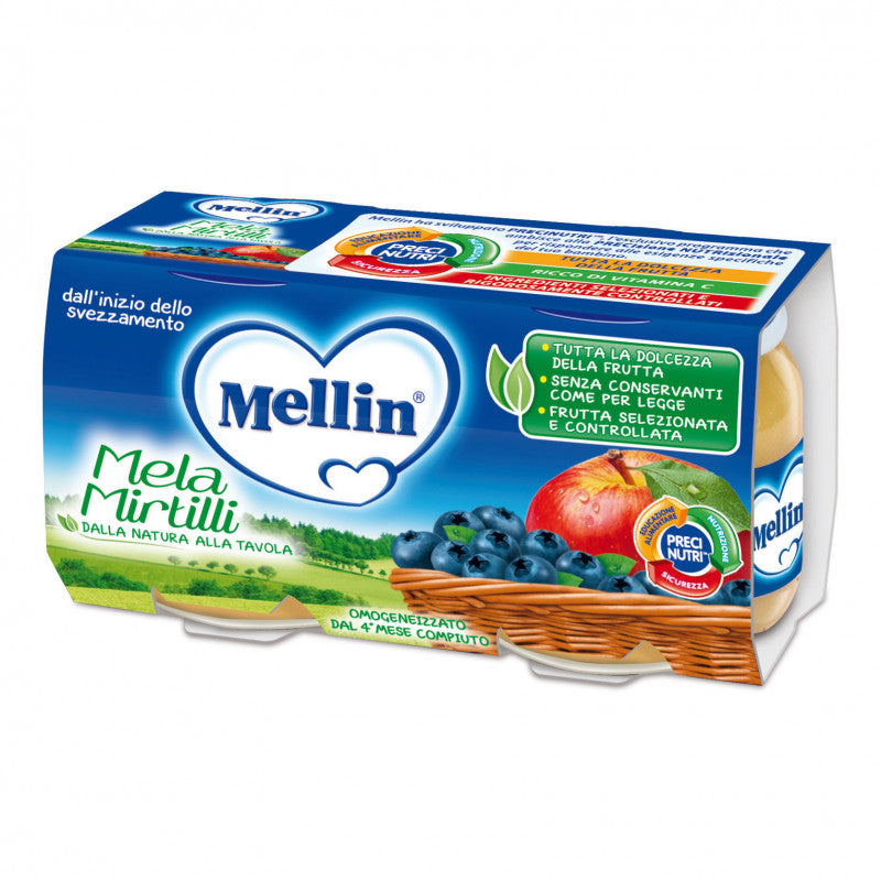 Tarrito Manzana Arándanos Mellin