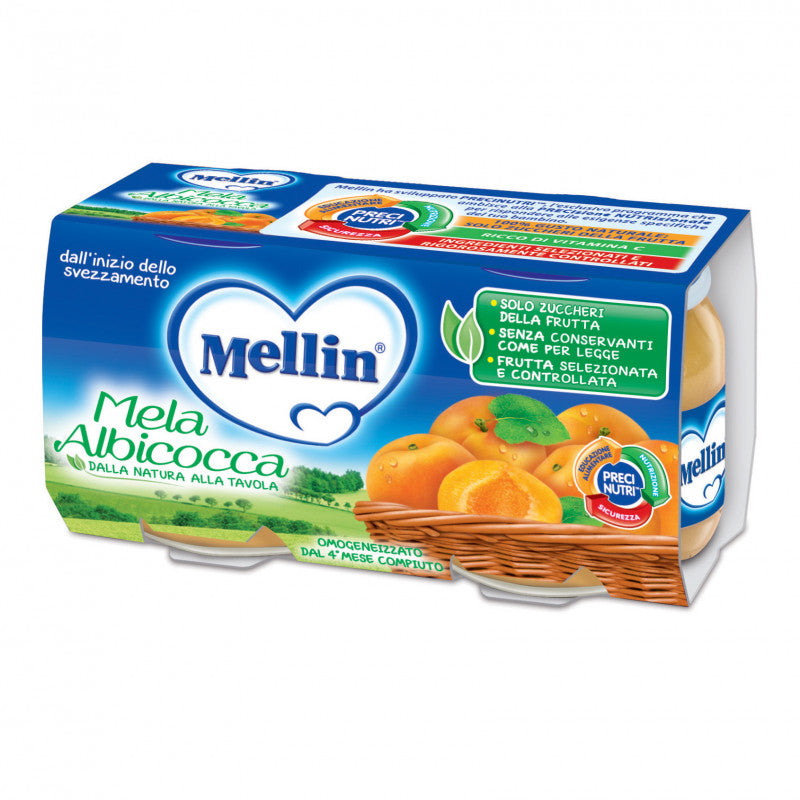 Homogeneizado Manzana Albaricoque Mellin