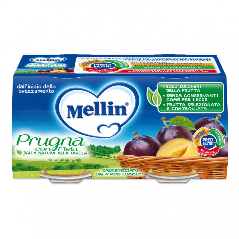 Tarrito ciruela con manzana Mellin