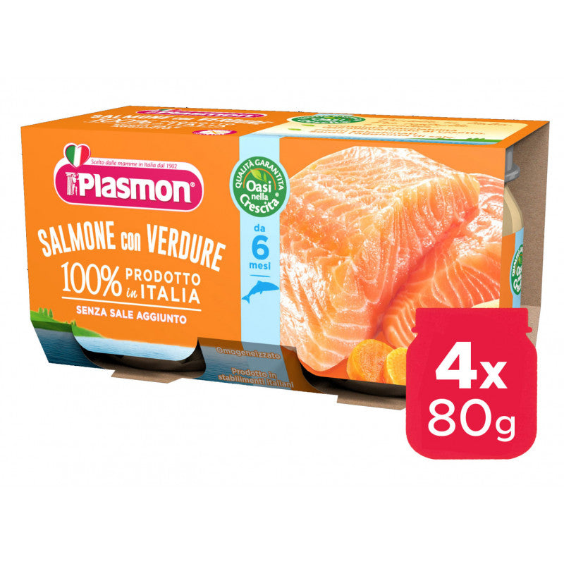 Puré de Salmón Plasmon - 4 x 80 g