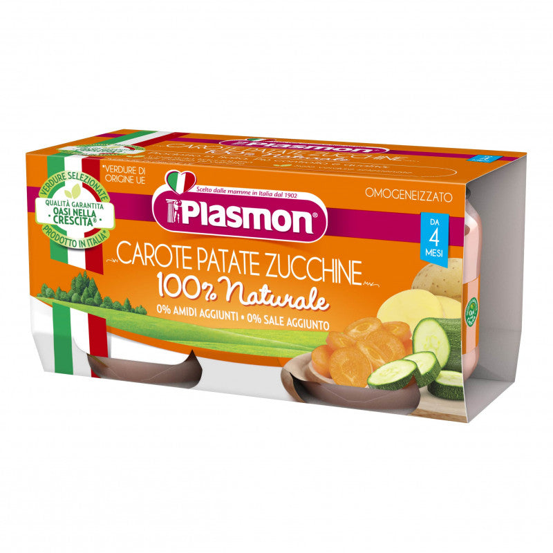 Plasmon Puréed Carrots, Potatoes, and Zucchini