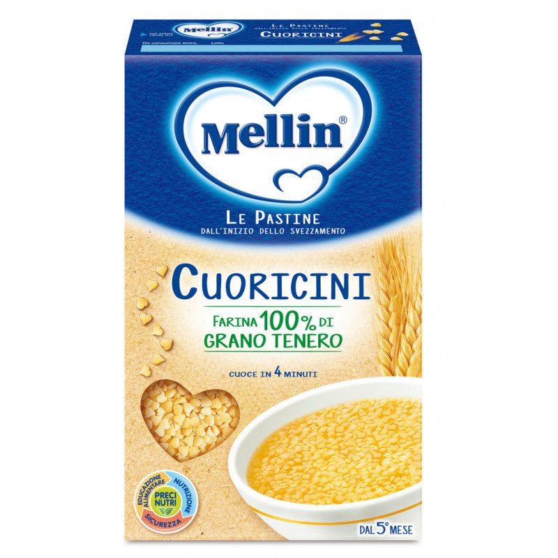 Pasta con forma de Corazones Mellin