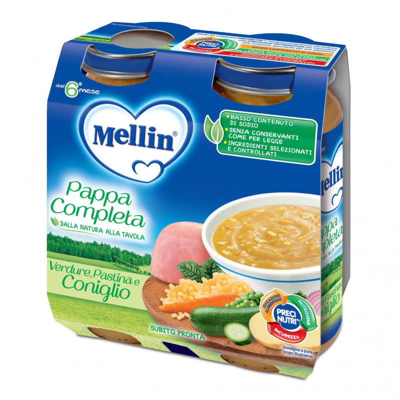 Mellin Complete Baby Food - Vegetables, Pasta and Rabbit
