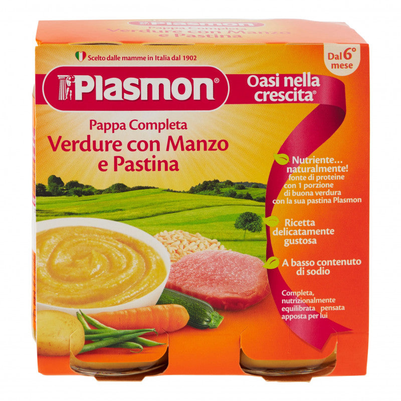 Plasmon Complete Meal - Vegetables with Beef and Pasta
