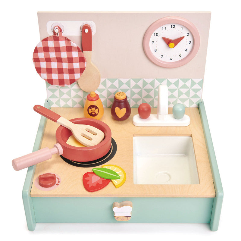 Cocina de Juguete de Madera Portátil