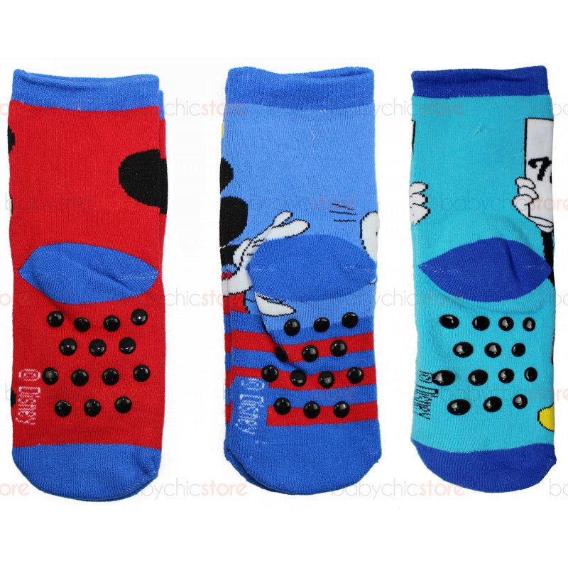3 Pares Calcetines Antideslizantes Mickey Mouse
